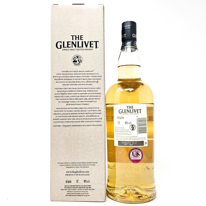 Glenlivet Nadurra First Fill Matured Batch #FF0617 Single Malt Scotch Whisky, 1L, 48% ABV