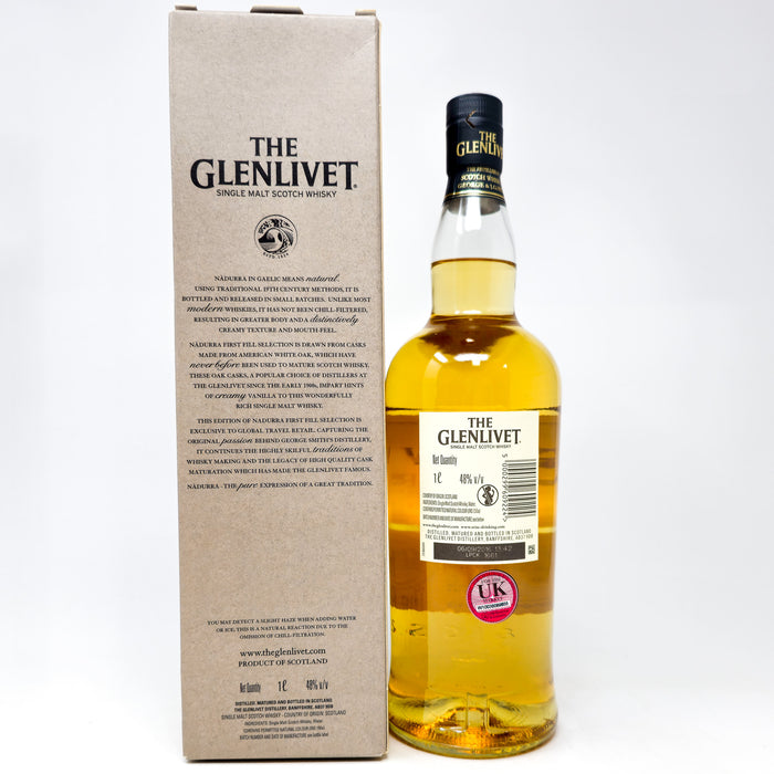 Glenlivet Nadurra First Fill Batch #FF0616 Single Malt Scotch Whisky, 1L, 48% ABV