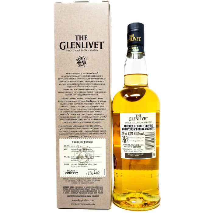 Glenlivet Nadurra Peated Cask Batch PW0717 Single Malt Scotch Whisky, 75cl, 61.8% ABV