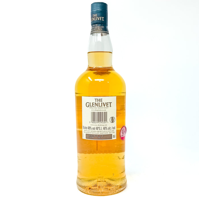 Glenlivet Nadurra Peated Cask Batch PW0819 Single Malt Scotch Whisky, 1L, 48% ABV