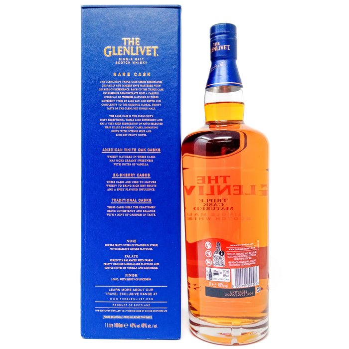 Glenlivet Triple Cask Matured Small Batch Release No. 9378/016 Single Malt Scotch Whisky, 1L, 40% ABV