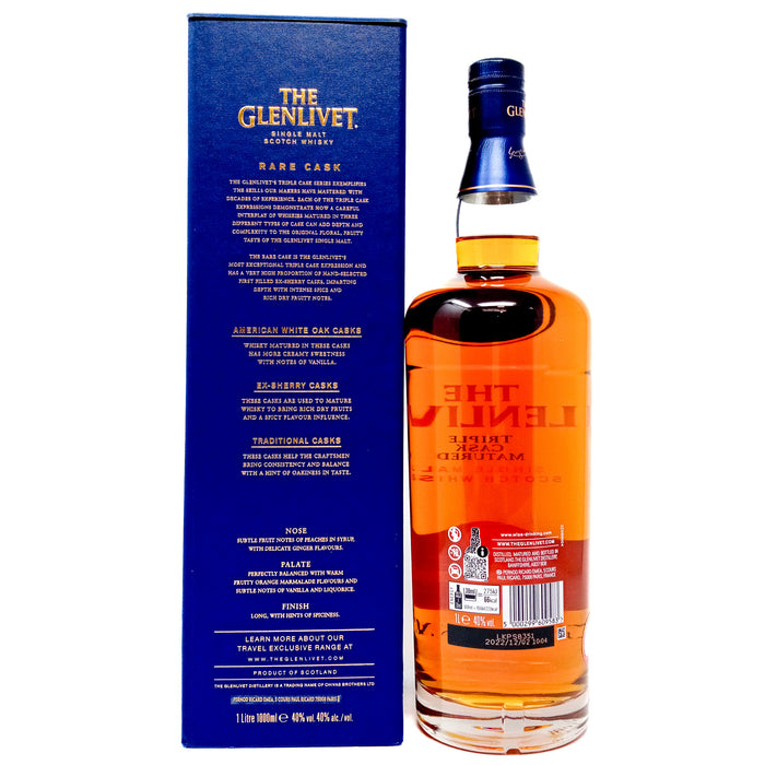 Glenlivet Triple Cask Matured Small Batch Release No. 9378/016 Single Malt Scotch Whisky, 1L, 40% ABV