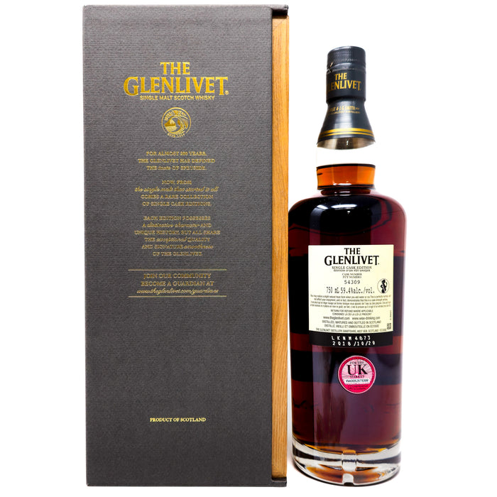 Glenlivet 2018 15 Year Old Single Cask #54309 Single Malt Scotch Whisky, 75cl, 59.4% ABV
