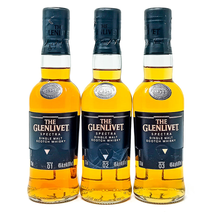 Glenlivet Spectra Single Malt Scotch Whisky, Half Bottle, 3x20cl, 40% ABV