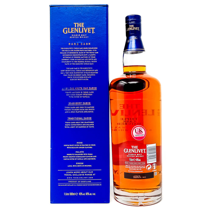 Glenlivet Triple Cask Matured Small Batch Release No. 9378/012 Single Malt Scotch Whisky, 1L, 40% ABV