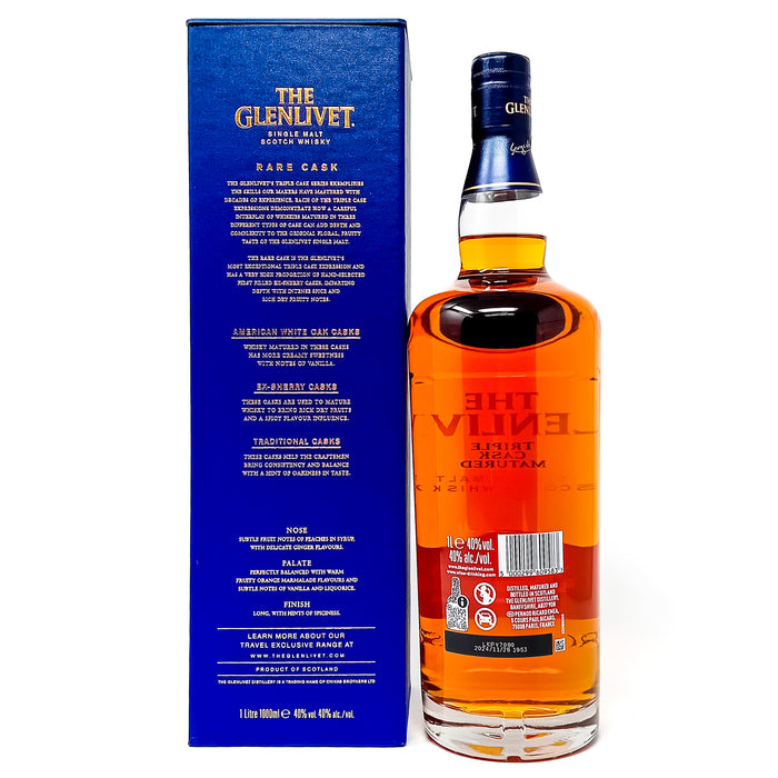 Glenlivet Triple Cask Matured Small Batch Release No. 9378/020 Single Malt Scotch Whisky, 1L, 40% ABV