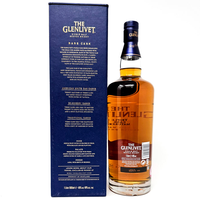 Glenlivet Triple Cask Matured Small Batch Release No. 9378/012 Single Malt Scotch Whisky, 1L, 40% ABV