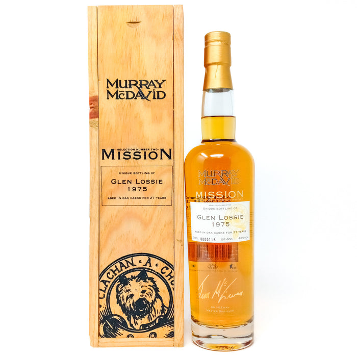 Glenlossie 1975 27 Year Old Murray McDavid Mission II Single Malt Scotch Whisky, 70cl, 46% ABV
