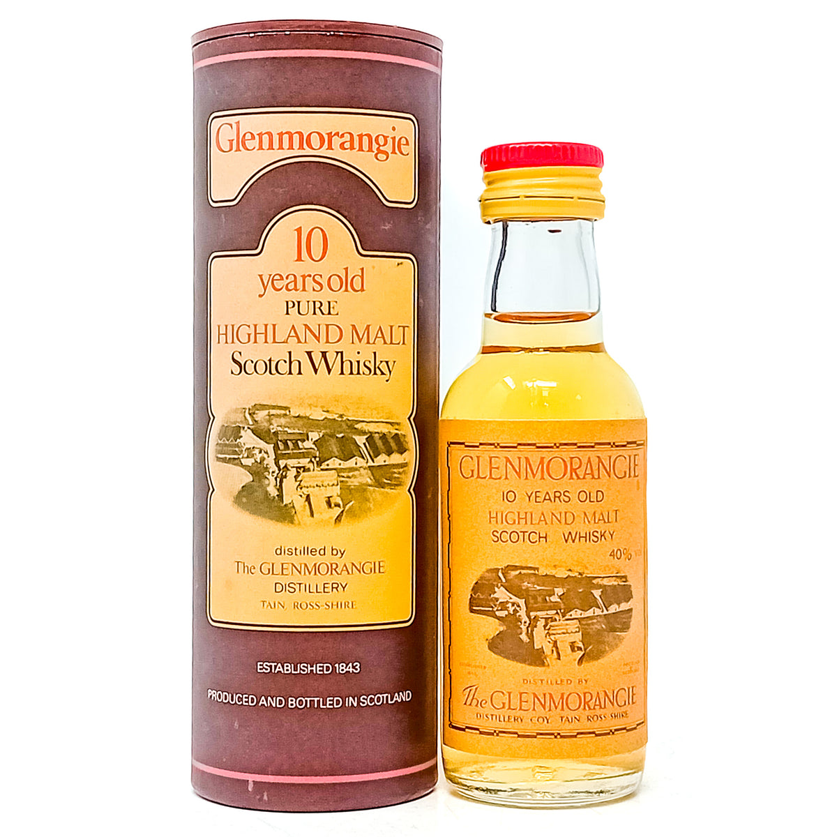 Glenmorangie 10 Year Old Single Malt Scotch Whisky, Miniature, 5cl, 40