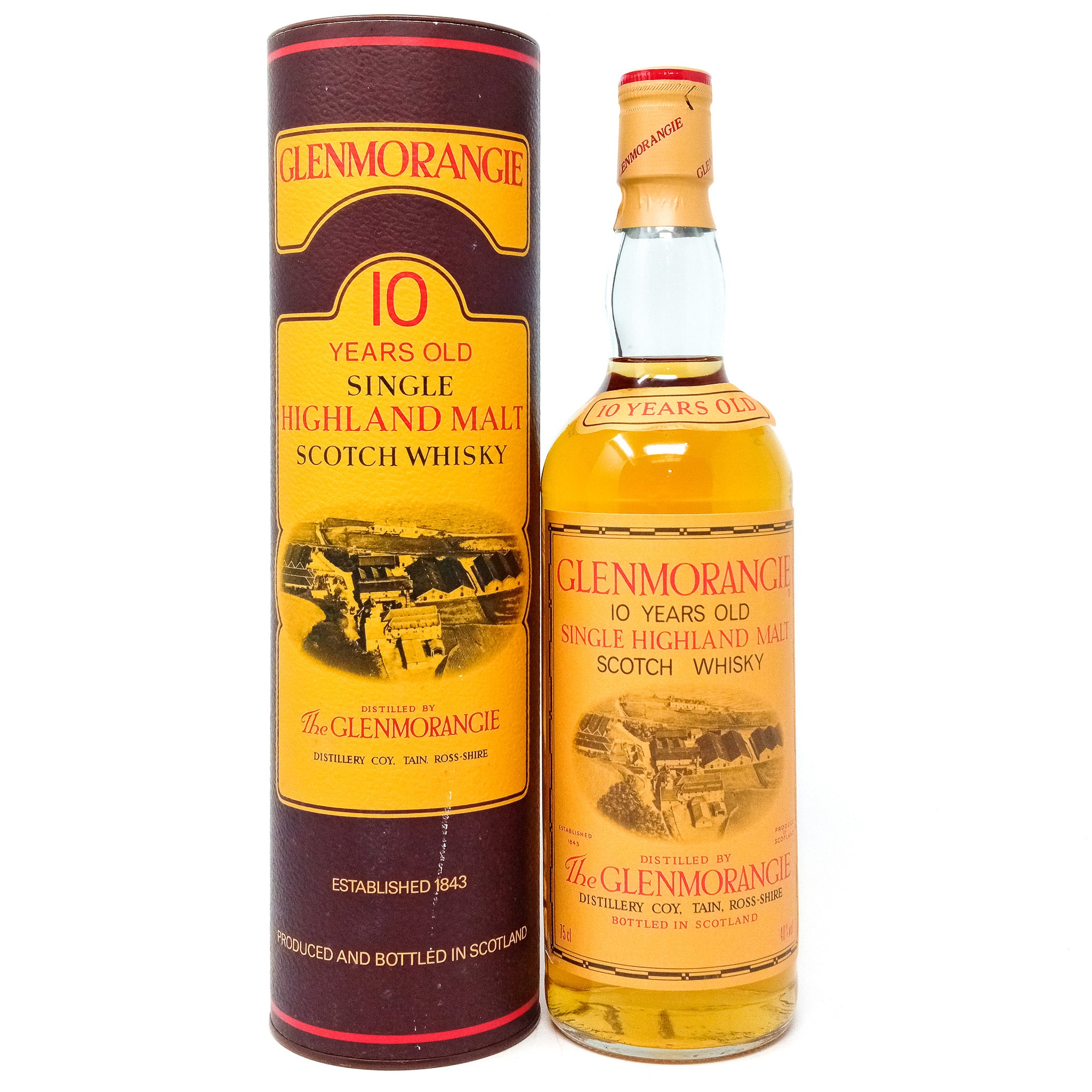 Glenmorangie 10 Year Old Single Malt Scotch Whisky, 75cl, 40% ABV