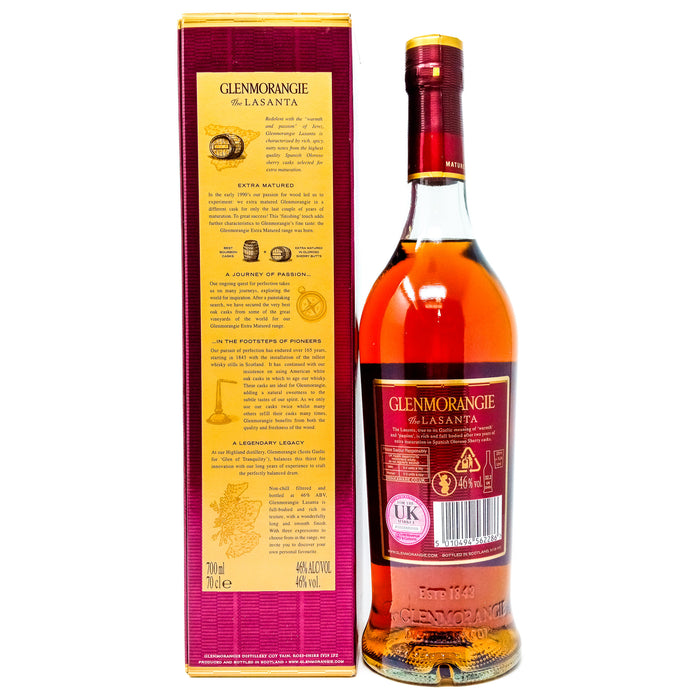 Glenmorangie 12 Year Old Lasanta Single Malt Scotch Whisky, 70cl, 46% ABV