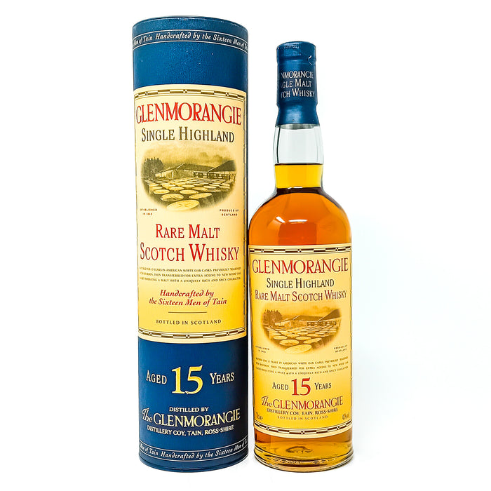 Glenmorangie 15 Year Old (Old Style) Single Malt Scotch Whisky, 70cl, 43% ABV