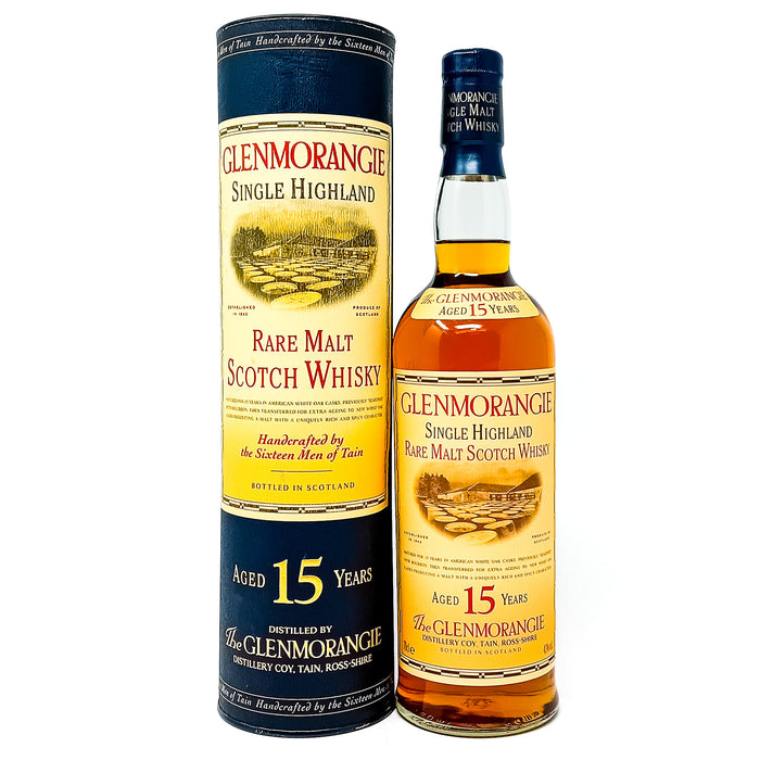 Glenmorangie 15 Year Old Single Malt Scotch Whisky, 70cl, 43% ABV