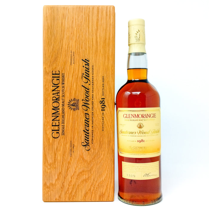Glenmorangie 1981 Sauternes Wood Finish Single Malt Scotch Whisky, 70cl, 46% ABV