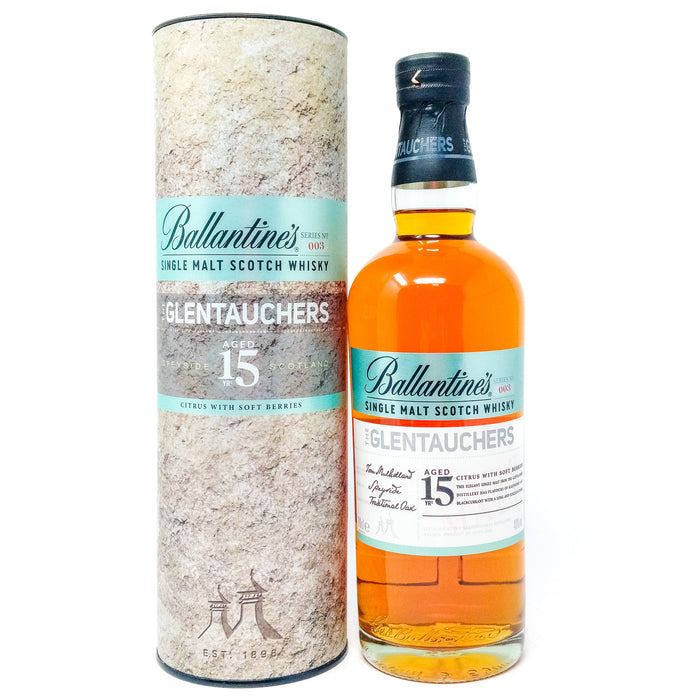 Glentauchers 15 Year Old Ballantine's Single Malt Scotch Whisky, 70cl, 40% ABV