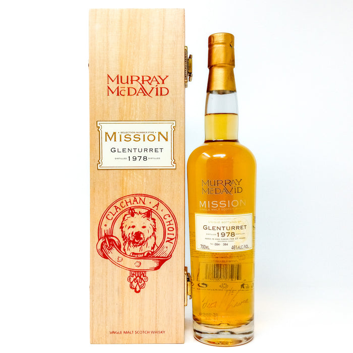 Glenturret 1978 27 Year Old Murray McDavid Mission V Single Malt Scotch Whisky, 70cl, 46% ABV