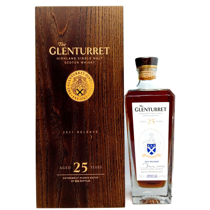 Glenturret 25 Year Old 2021 Release Single Malt Scotch Whisky, 70cl, 44.3% ABV