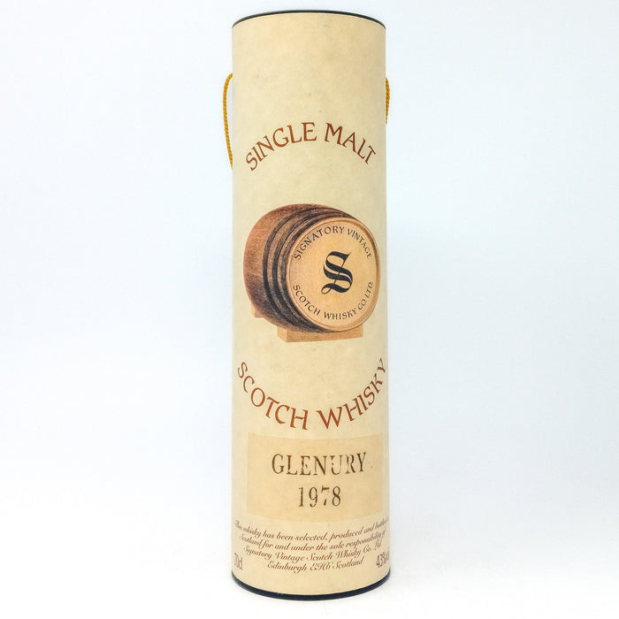 Glenury 1978 14 Year Old Signatory Vintage Single Malt Scotch Whisky, 70cl, 43% ABV