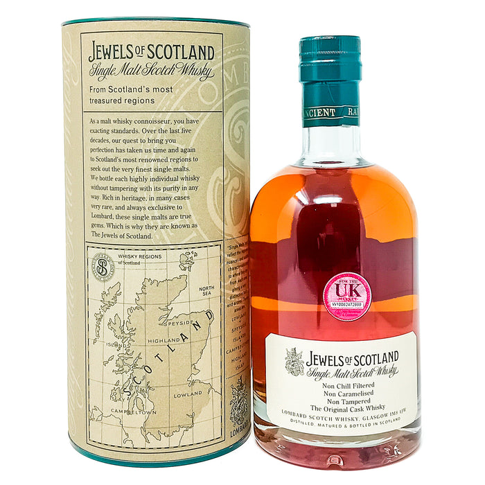 Glenury Royal 1973 Lombard Jewels of Scotland Single Malt Scotch Whisky, 70cl, 40% ABV