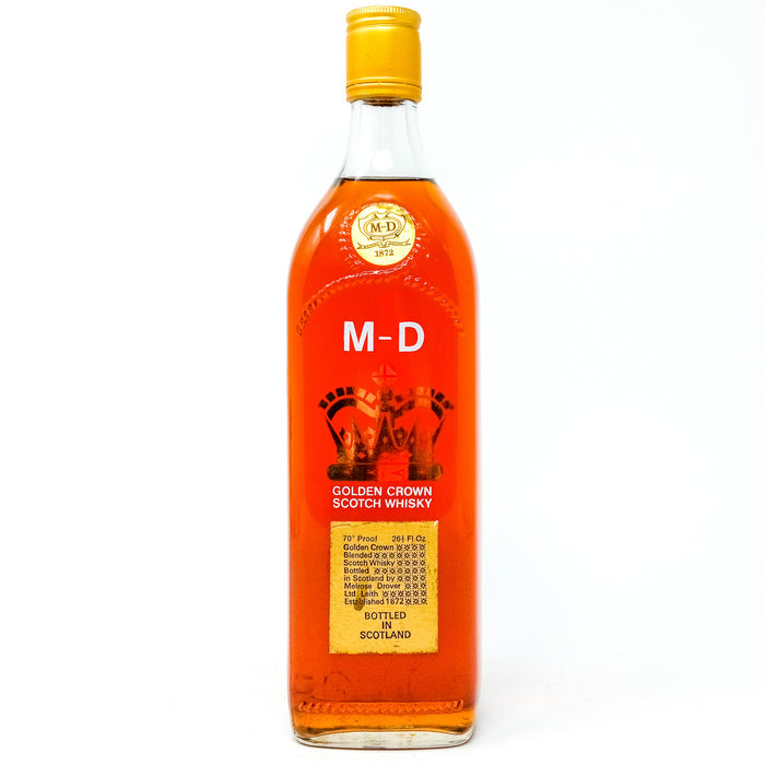 MD Golden Crown Blended Scotch Whisky, 26 2/3 fl.ozs., 70° Proof