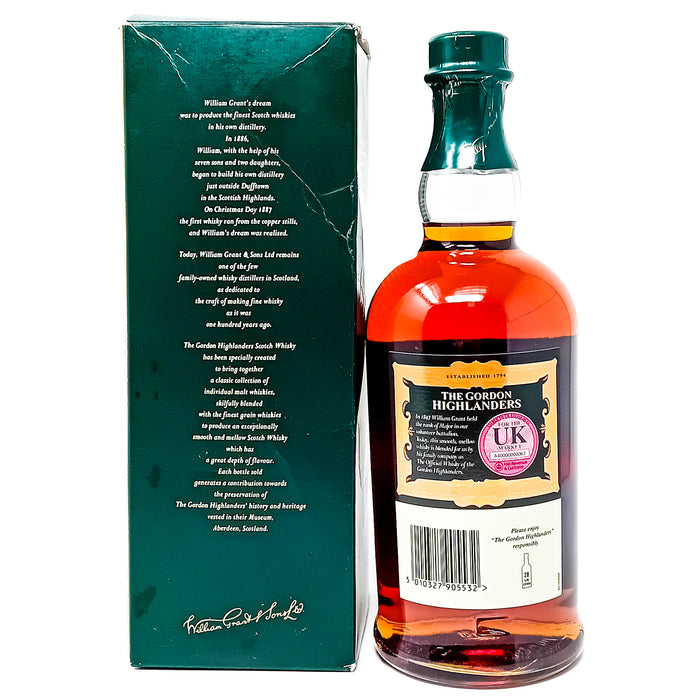 William Grant's The Gordon Highlanders Blended Scotch Whisky, 70cl, 40% ABV