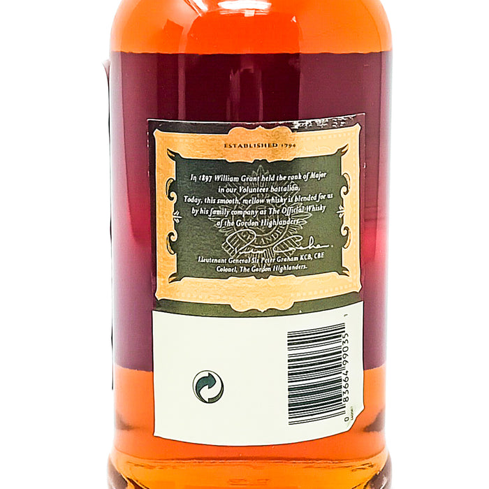 William Grant's The Gordon Highlanders Blended Scotch Whisky, 1L, 40% ABV