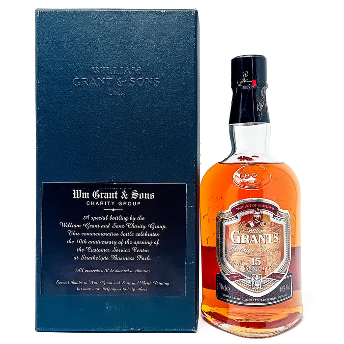 William Grant's 15 Year Old Heritage Reserve Scotch Whisky, 70cl, 40% ABV