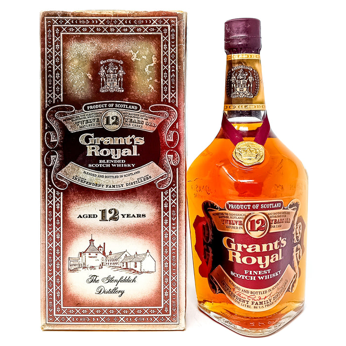 Grant's Royal 12 Year Old Finest Blended Scotch Whisky, 1L, 43 % ABV