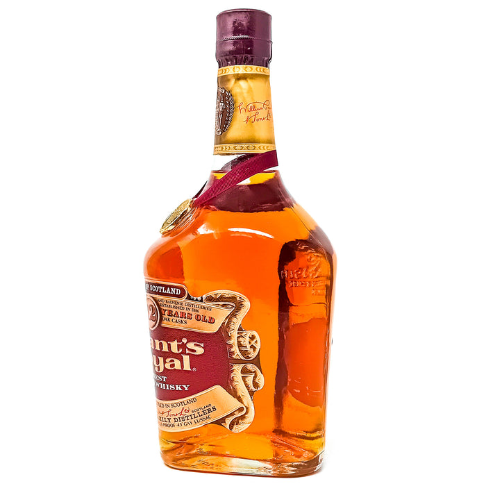Grant's Royal 12 Year Old Finest Blended Scotch Whisky, 1L, 43 % ABV