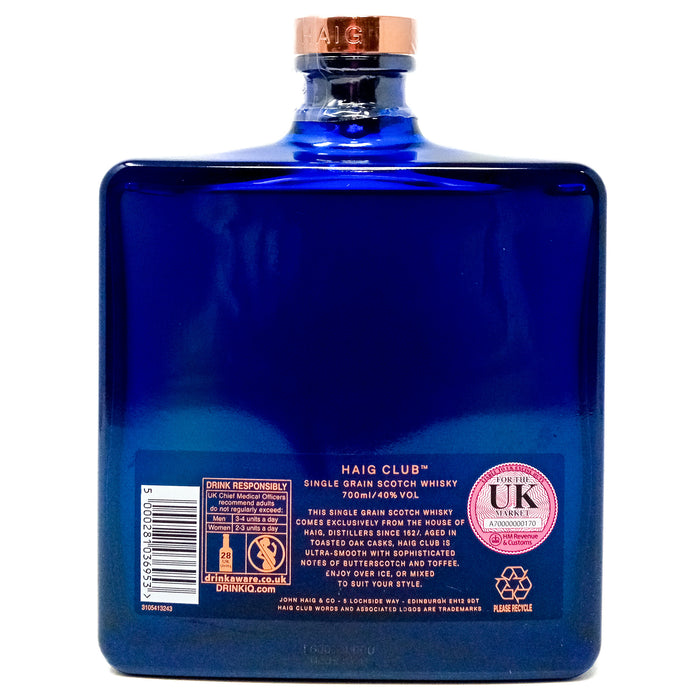 Haig Club Single Grain Scotch Whisky, 70cl, 40% ABV