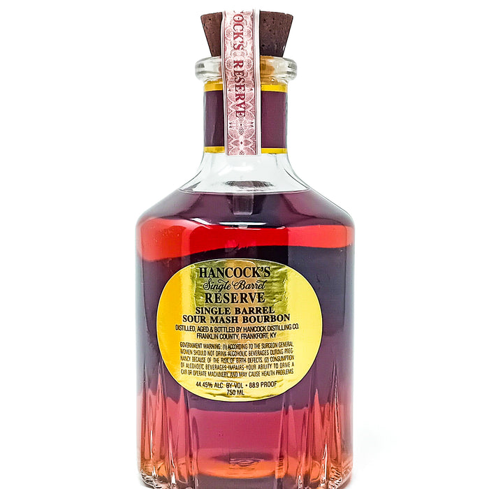 Hancock's Single Barrel Reserve Bourbon Whiskey, 75cl, 44.45% ABV