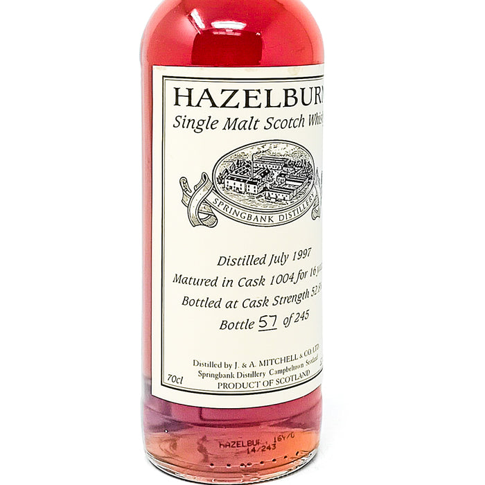 Hazelburn 1997 16 Year Old Private Cask #1004 Single Malt Scotch Whisky, 70cl, 52.8% ABV