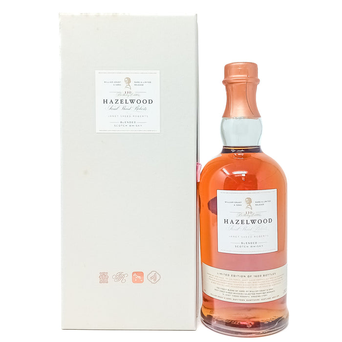 Hazelwood Janet Sheed Roberts 110th Birthday Blended Scotch Whisky, 70cl, 55% ABV
