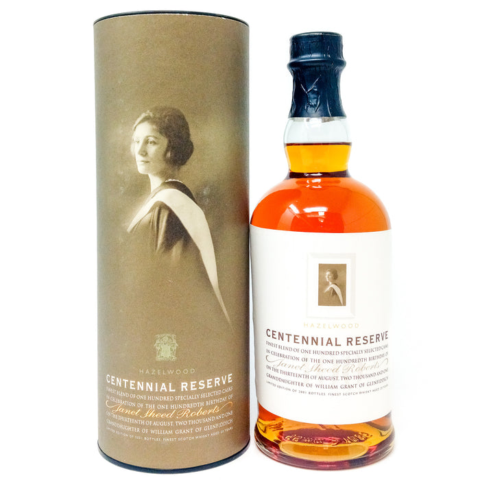 Hazelwood Centennial Reserve Blended Scotch Whisky, 70cl, 52.5% ABV