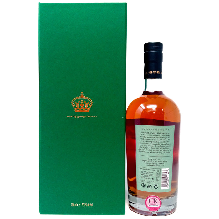 Cotswolds 2017 Highgrove Coronation Private Cask Single Malt English Whisky, 70cl, 50.2% ABV