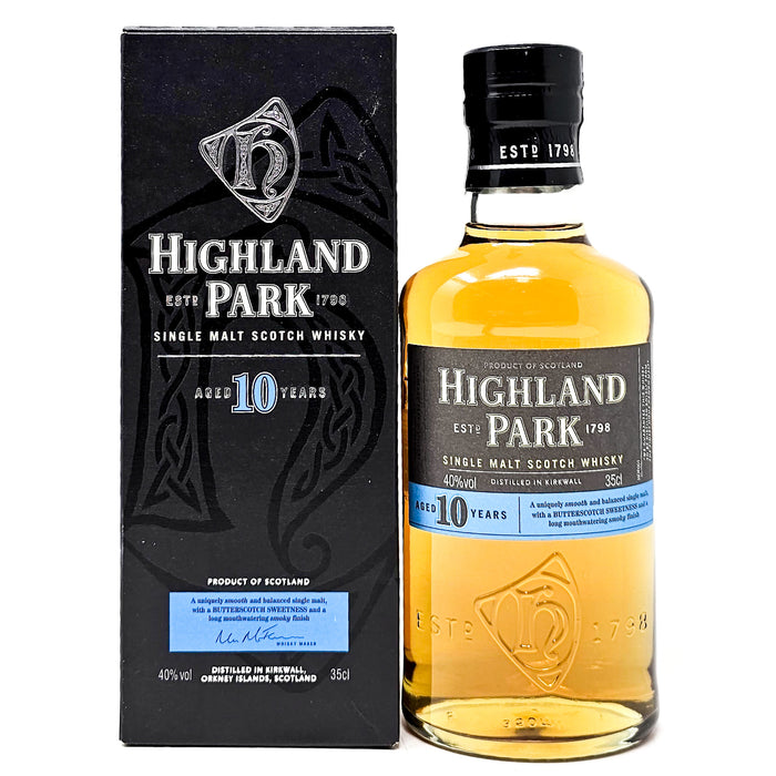 Highland Park 10 Year Old Single Malt Scotch Whisky, Half Bottle, 35cl, 40% ABV