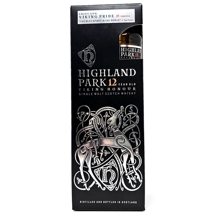 Highland Park 12 Year Old Viking Honour Gift Pack Single Malt Scotch Whisky, 70cl, 40% ABV