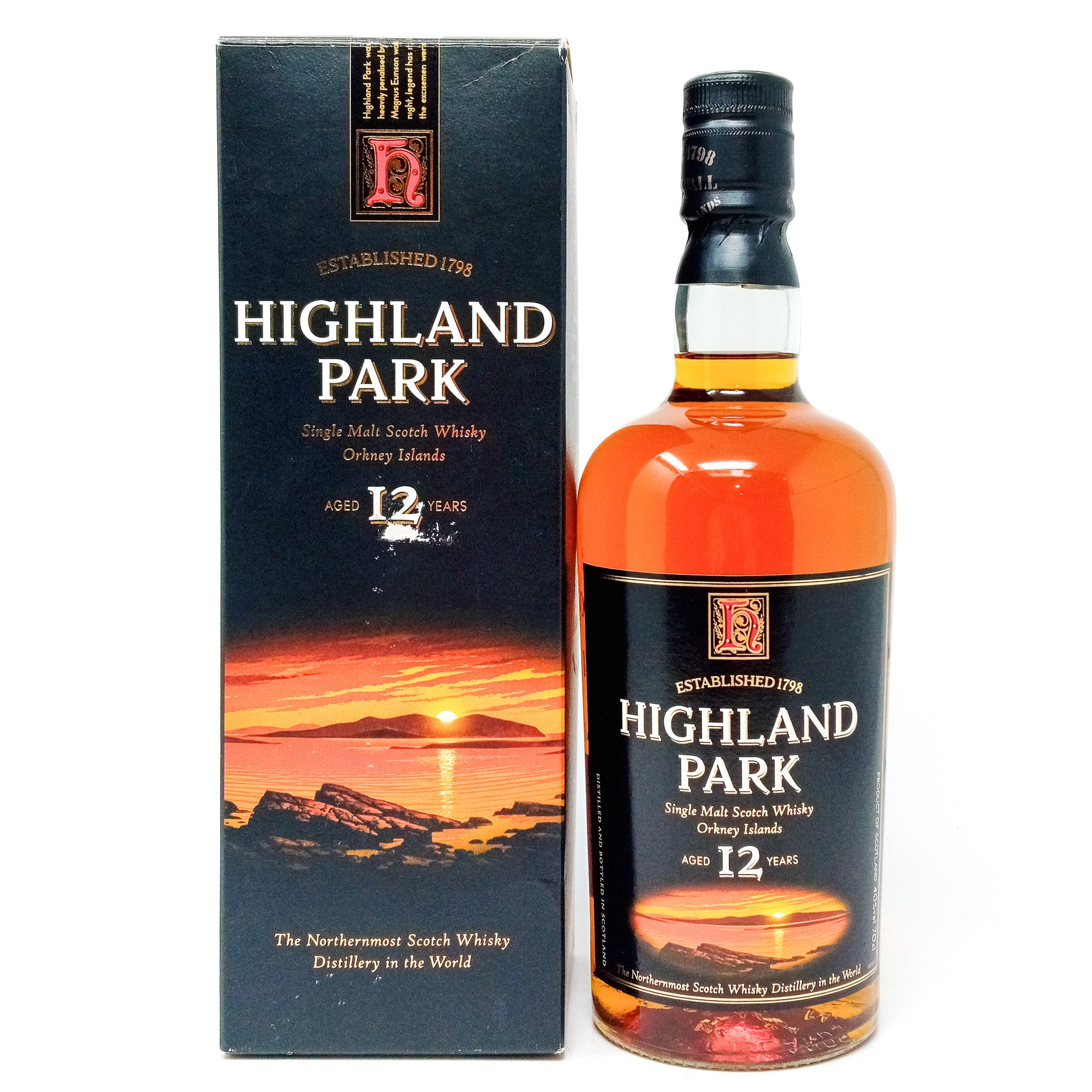 Highland Park 12yr Single Malt – **Dumpy Bottle**