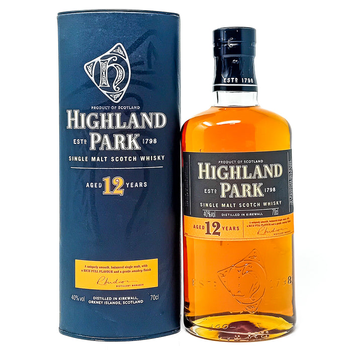 Highland Park 12 Year Old Single Malt Scotch Whisky, 70cl, 40% ABV
