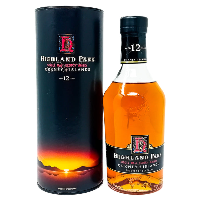 Highland Park 12 Year Old Dumpy Single Malt Scotch Whisky, 70cl, 40% ABV