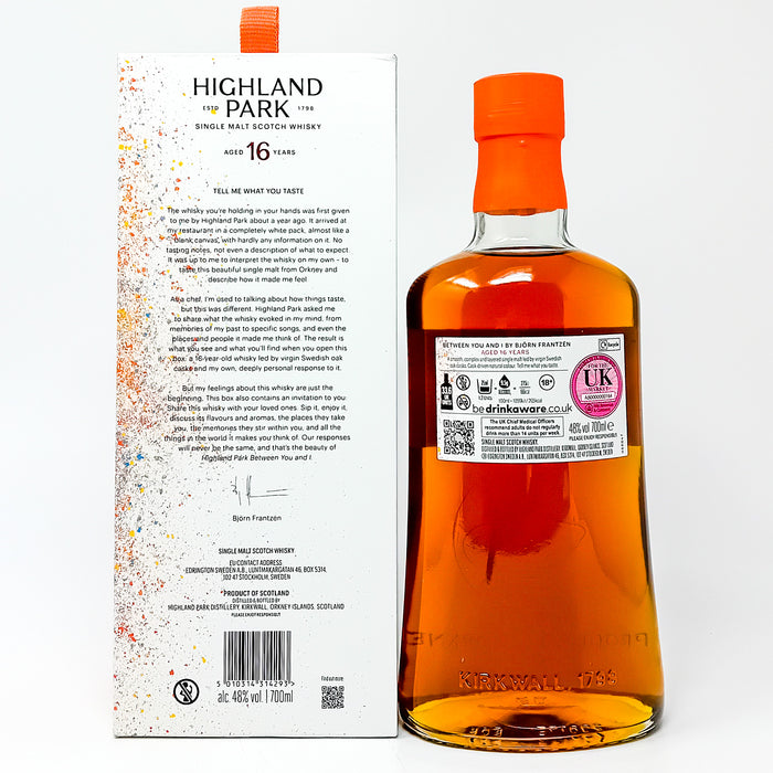 Highland Park 16 Year Old Between You and I Single Malt Scotch Whisky, 70cl, 40% ABV