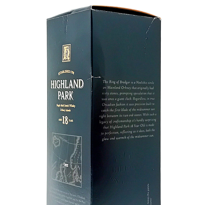 Highland Park 18 Year Old Single Malt Scotch Whisky, 70cl, 43% ABV