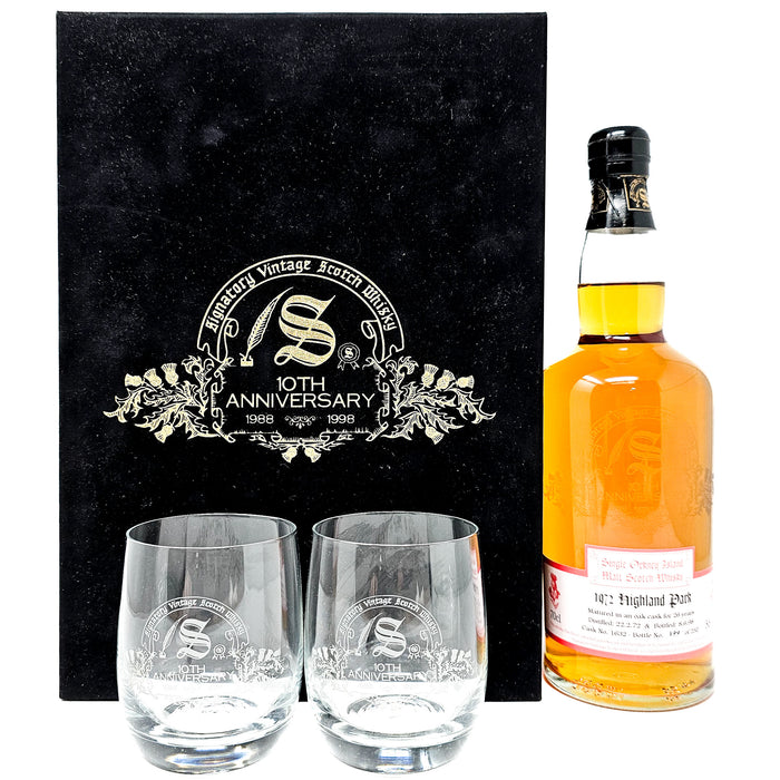 Highland Park 1972 26 Year Old Signatory Vintage 10th Anniversary Single Malt Scotch Whisky, 70cl, 52.9% ABV