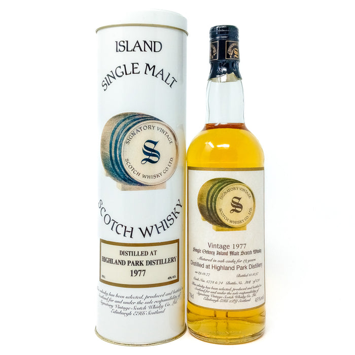 Highland Park 1977 19 Year Old Signatory Vintage Single Malt Scotch Whisky, 70cl, 43% ABV