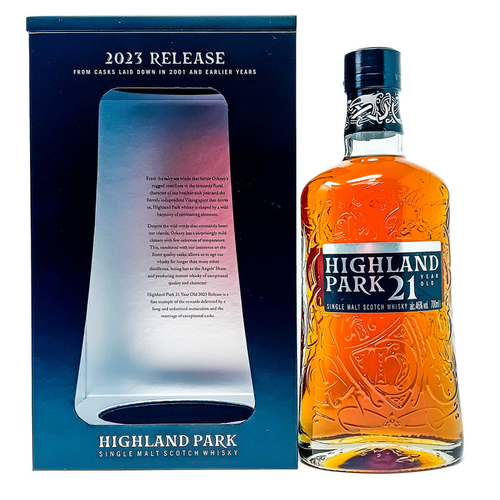 Highland Park 21 Year Old 2023 Release Single Malt Scotch Whisky, 70cl, 46% ABV