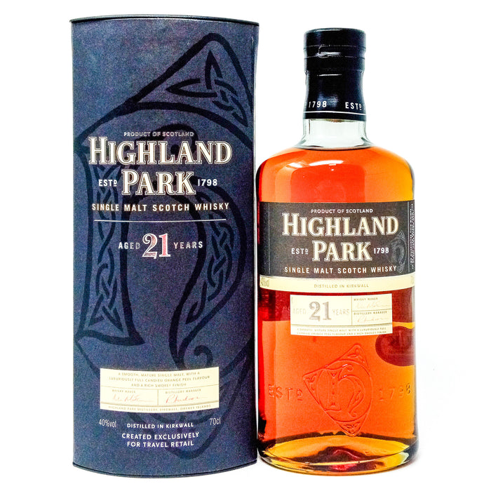 Highland Park 21 Year Old Pre-2017 Single Malt Scotch Whisky, 70cl, 40% ABV