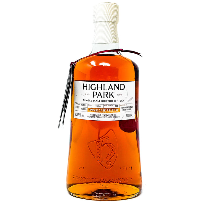 Highland Park 2013 Single Cask #3655 Single Malt Scotch Whisky, 70cl, 65.5% ABV