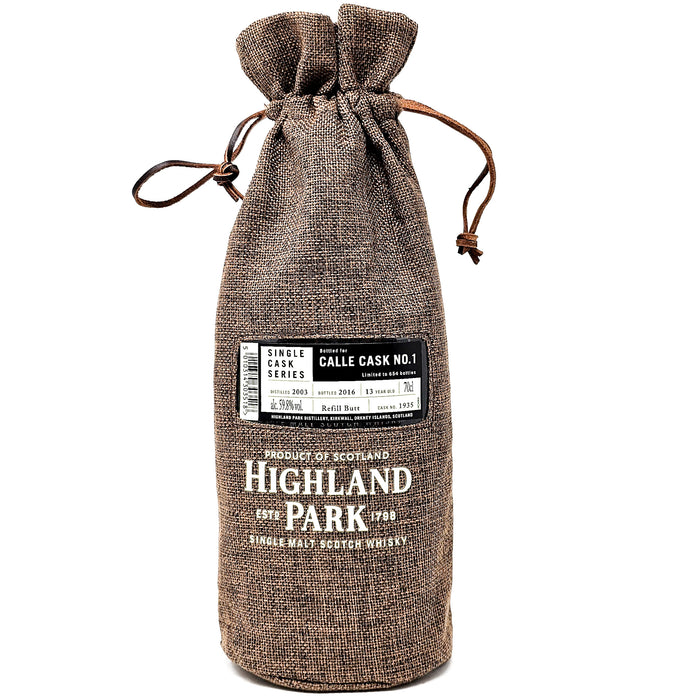 Highland Park 2003 Single Cask 13 Year Old #1935 Calle Cask No.1 Single Malt Scotch Whisky, 70cl, 59.8% ABV
