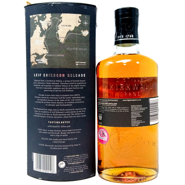 Highland Park Leiff Eriksson Single Malt Scotch Whisky, 70cl, 40% ABV