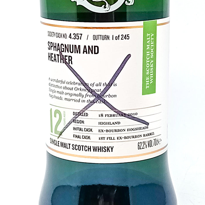 Highland Park 2010 12 Year Old SMWS 4.357 Single Malt Scotch Whisky, 70cl, 62.2% ABV